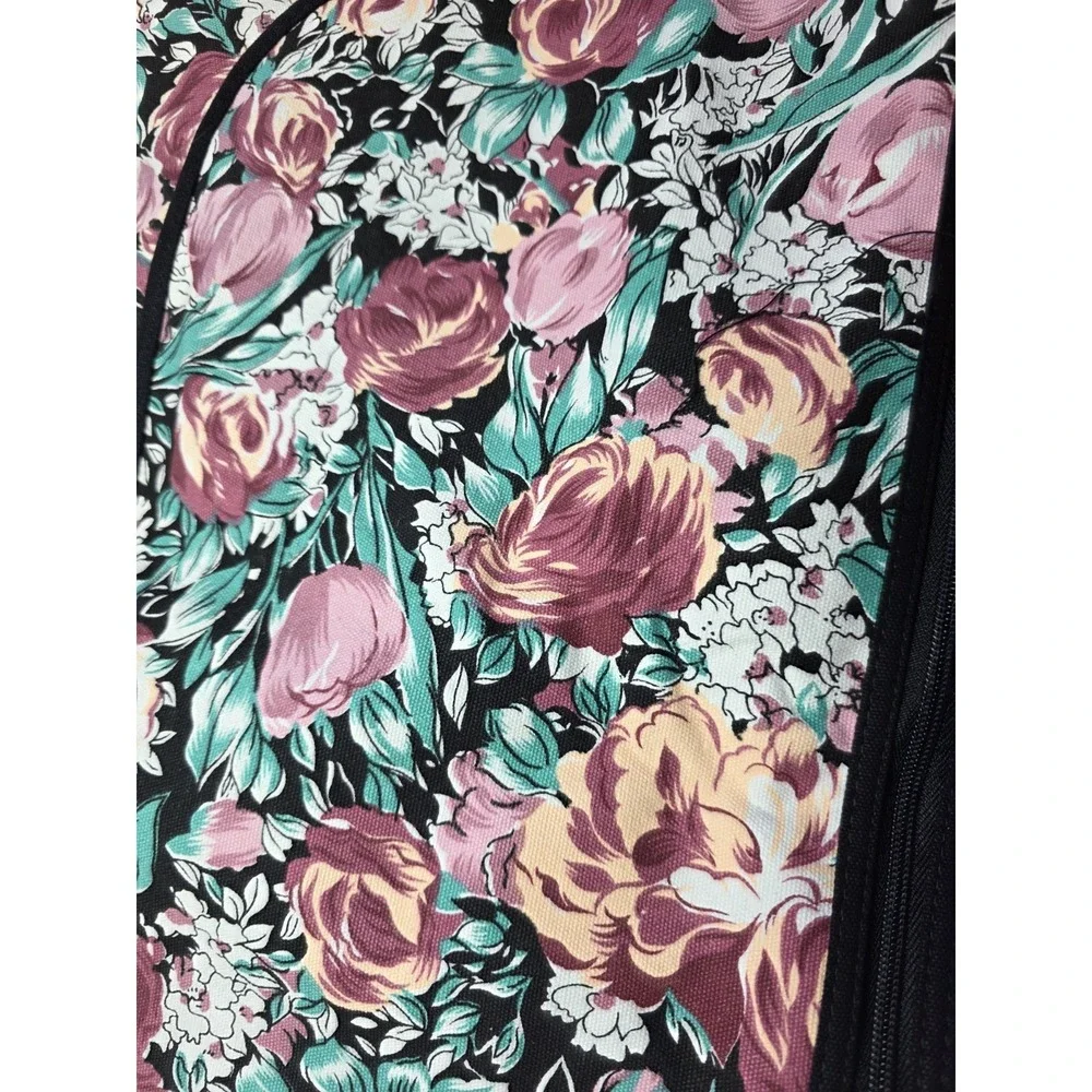 Vintage Avon Floral Cotton Canvas Garment Bag